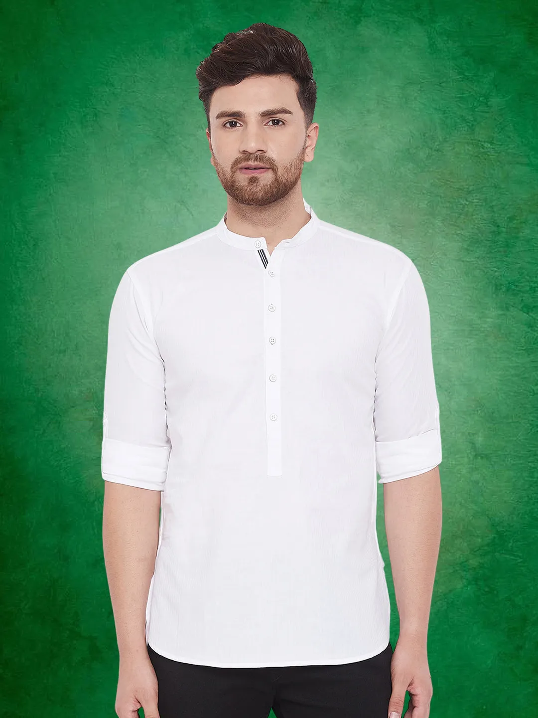 Men's Pure Cotton White Kurta - Even Apparels