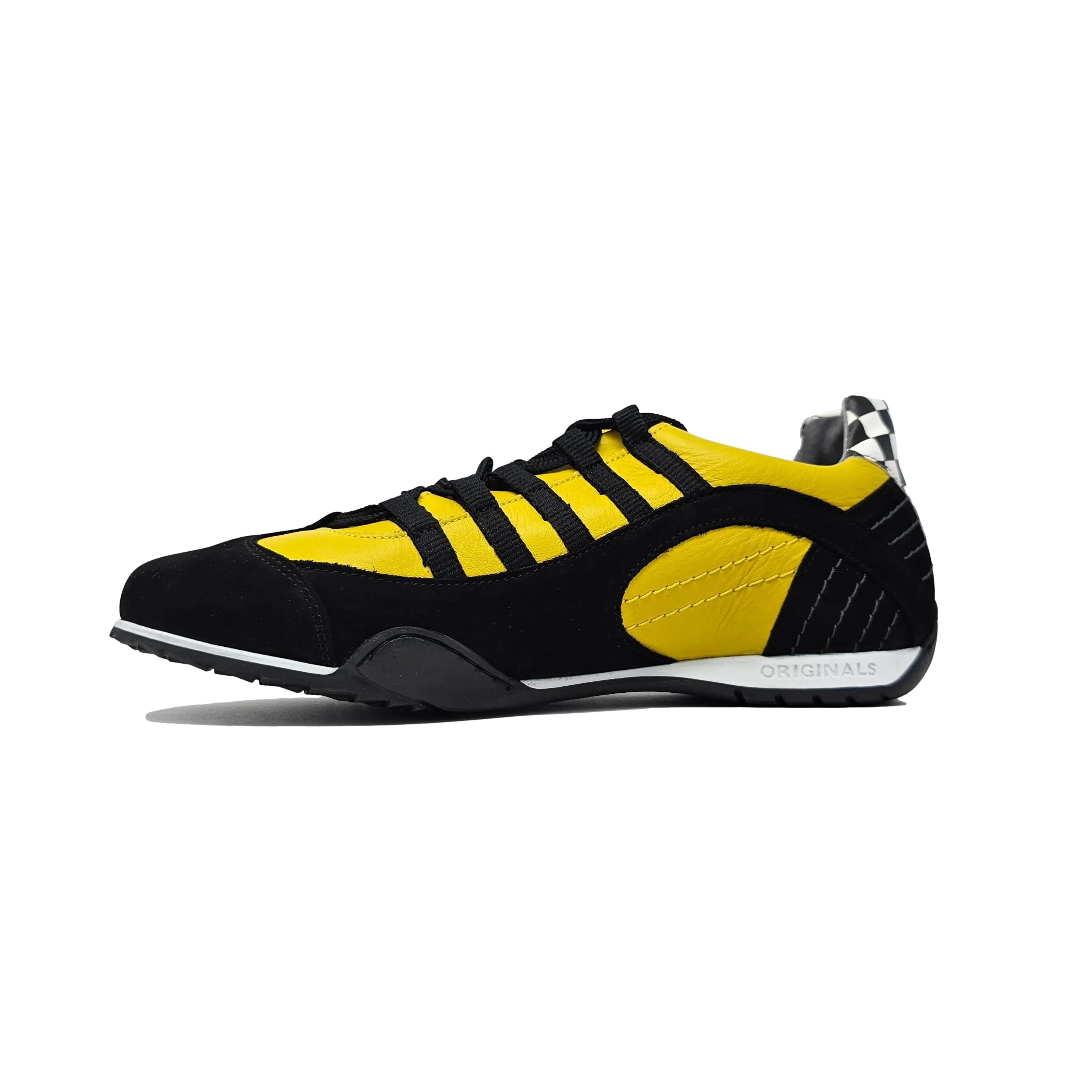 Men's Racing Sneaker in High-Octane Yellow (Bright Yellow and Black)