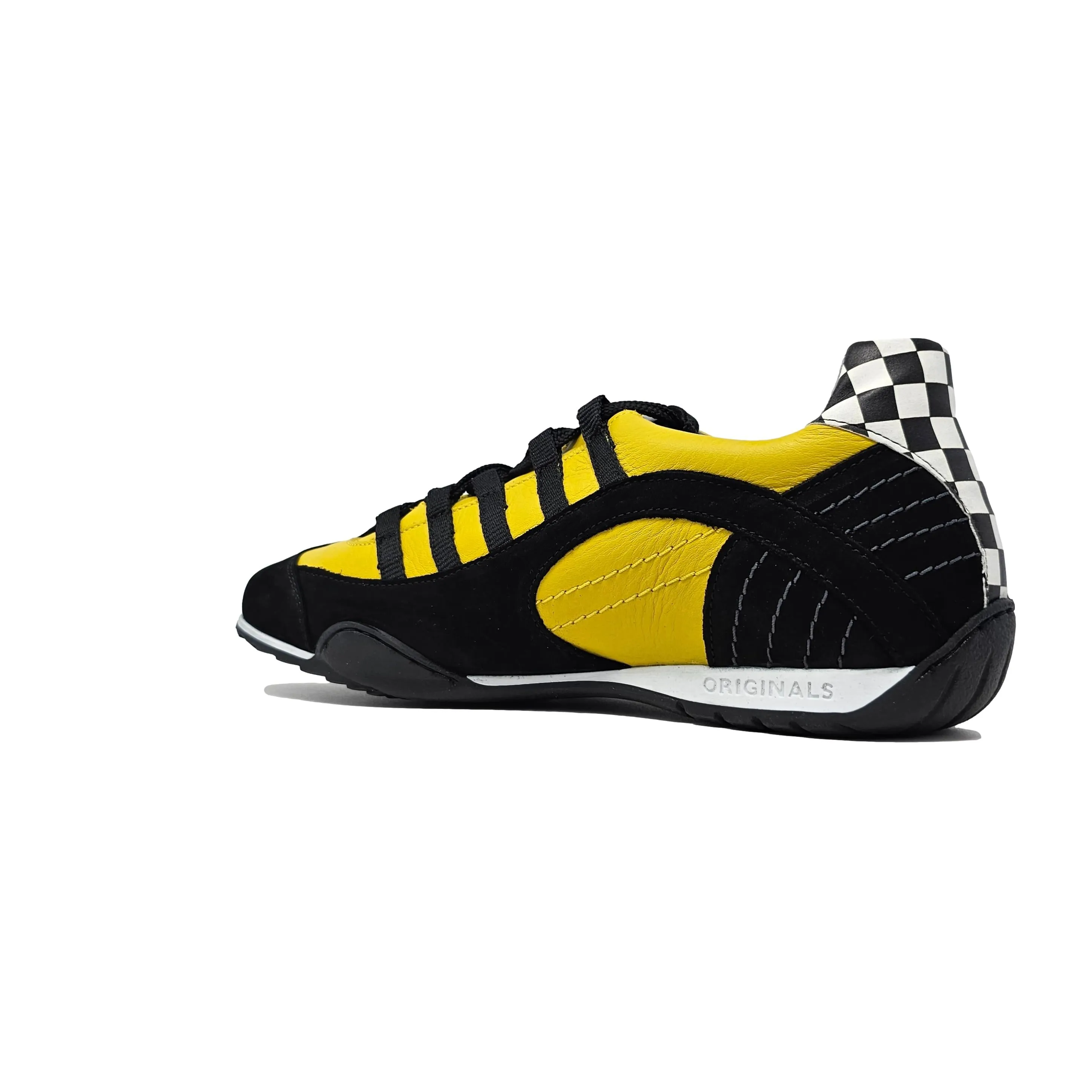 Men's Racing Sneaker in High-Octane Yellow (Bright Yellow and Black)