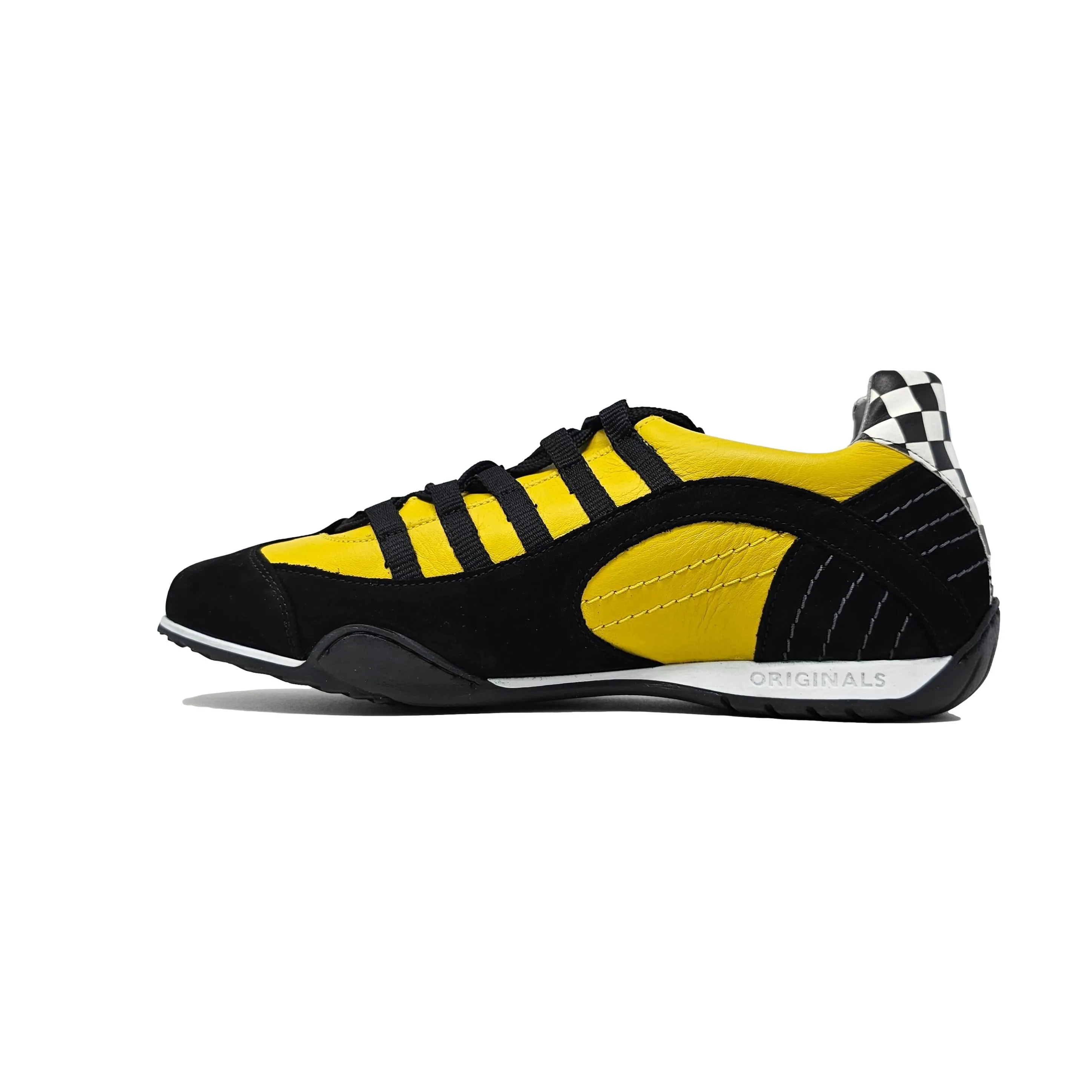 Men's Racing Sneaker in High-Octane Yellow (Bright Yellow and Black)