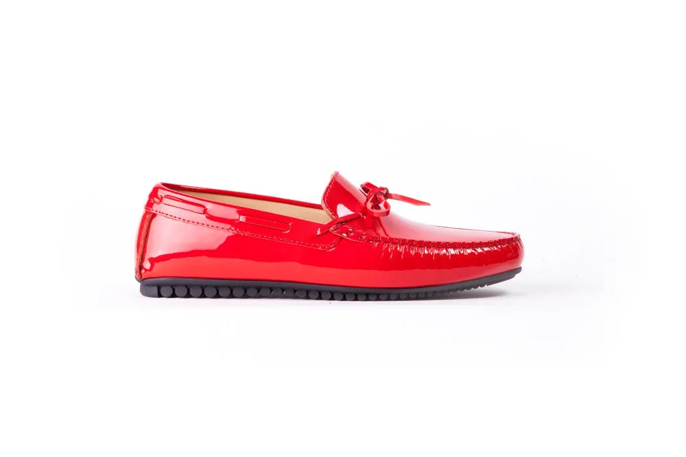 Men's Red Patent Driver Mocassin (EX-184)