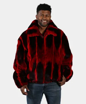 Men’s ‘Red’ Rex Rabbit Bomber Jacket