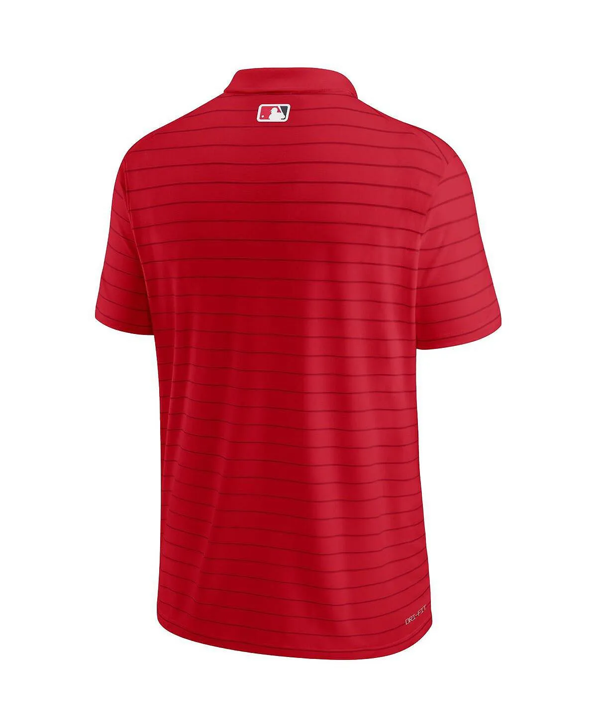 Men's Red Striped Pique Polo Shirt from the Washington Nationals Authentic Collection Nike ,  red