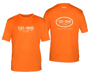 Men's Reflective Short Sleeve Shirt - 100 Half Marathons Club