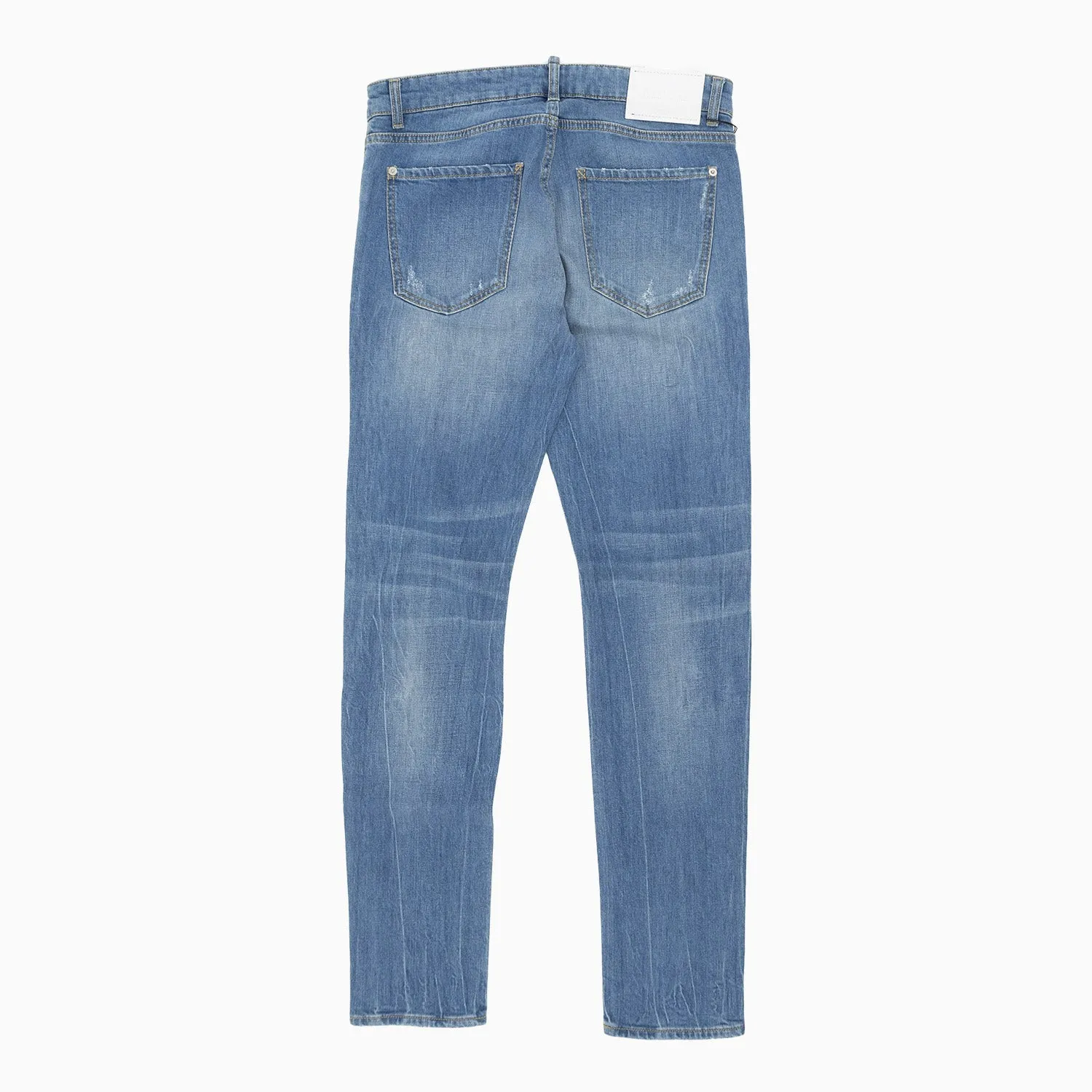 Men's Ribbed Light Blue Slim Denim Pant