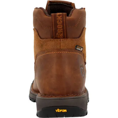 MEN'S ROCKY LEGACY 32 WATERPROOF WESTERN LACER - BROWN