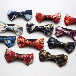 Men's Royal Pattern Wedding Cotton Bow Tie