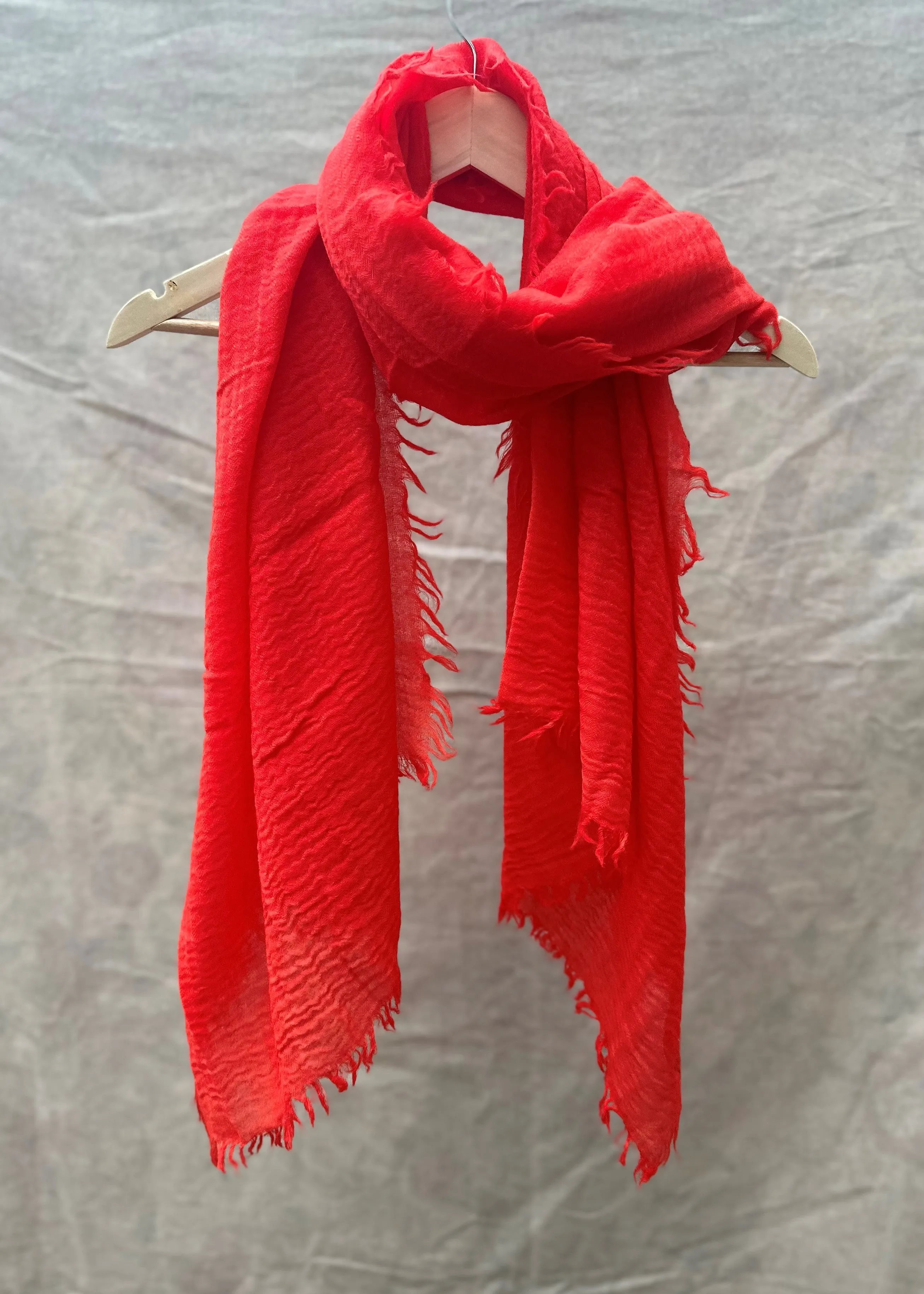 Mens Scarf 100% Wool in Orange