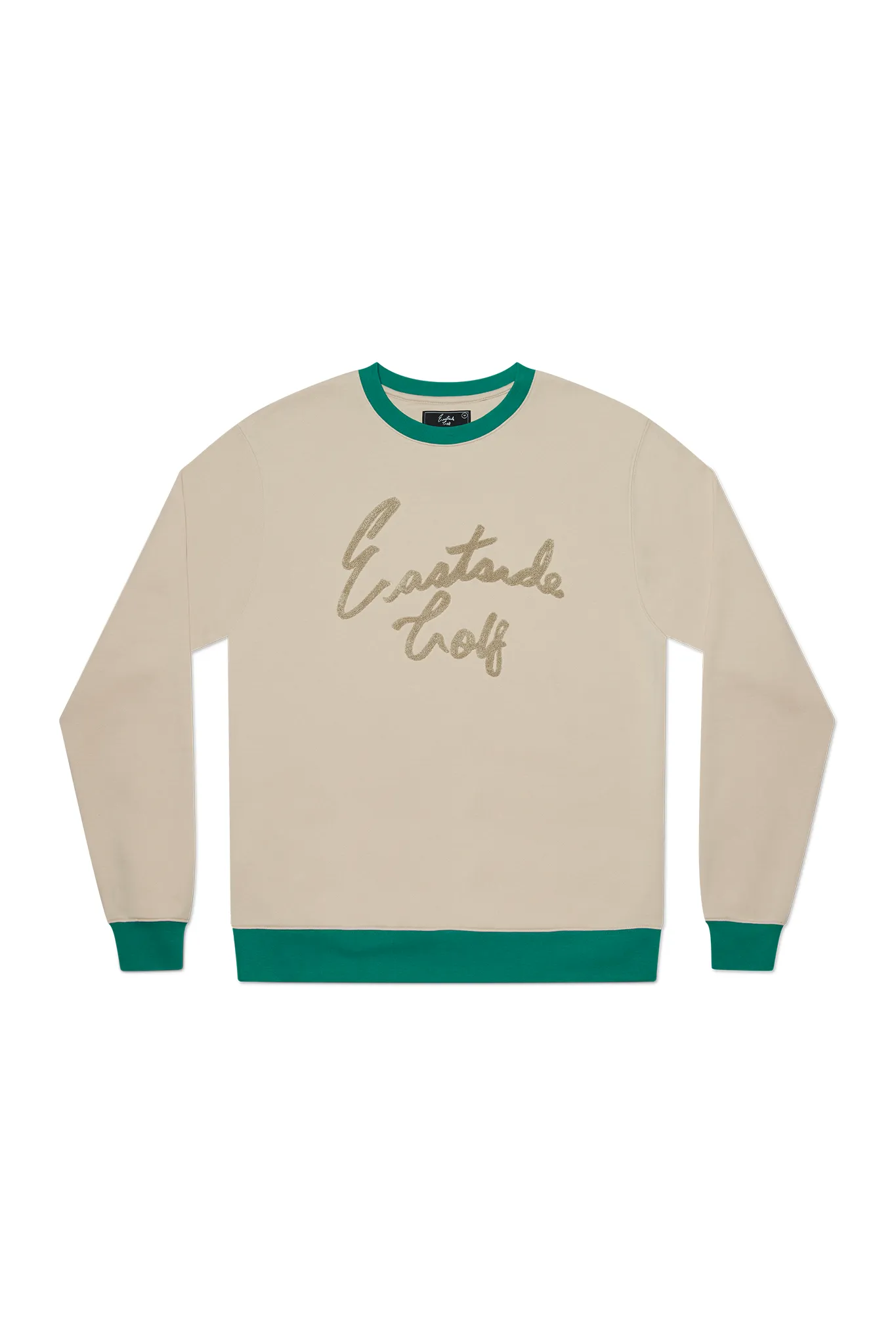 Men's Script Crew Neck Frosted Almond