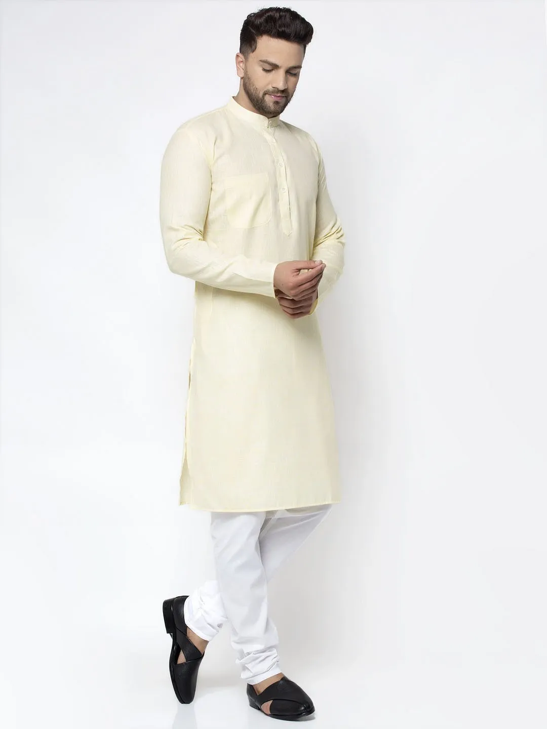 Men's Self Design Kurta Only - Virat Fashions