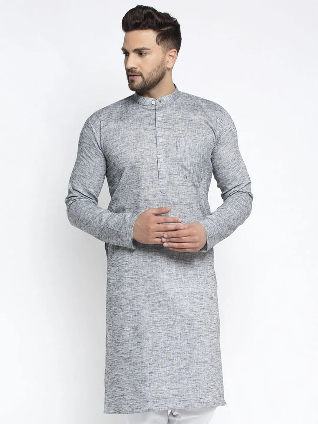 Men's Self Design Kurta Only - Virat Fashions