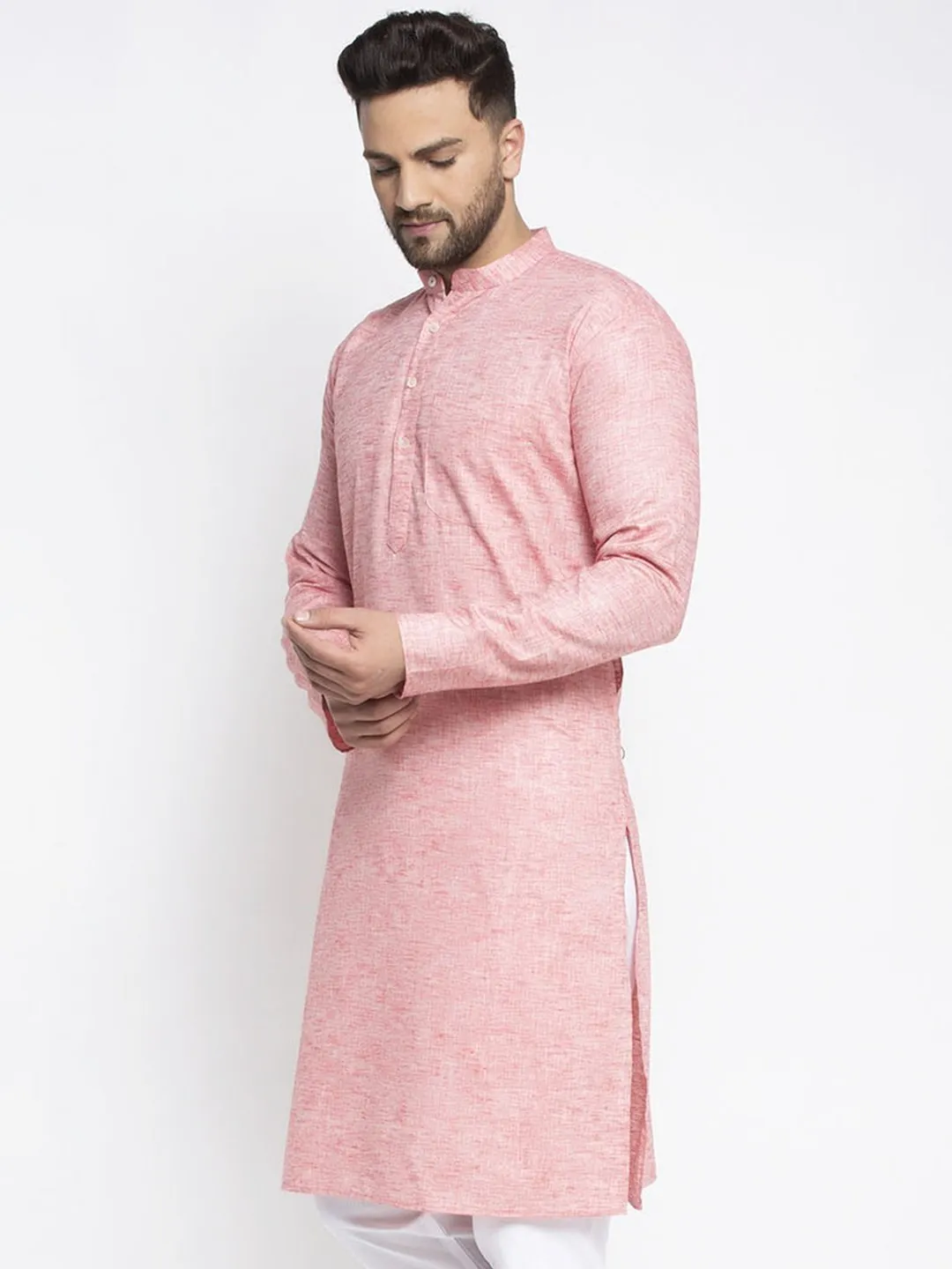 Men's Self Design Kurta Only - Virat Fashions