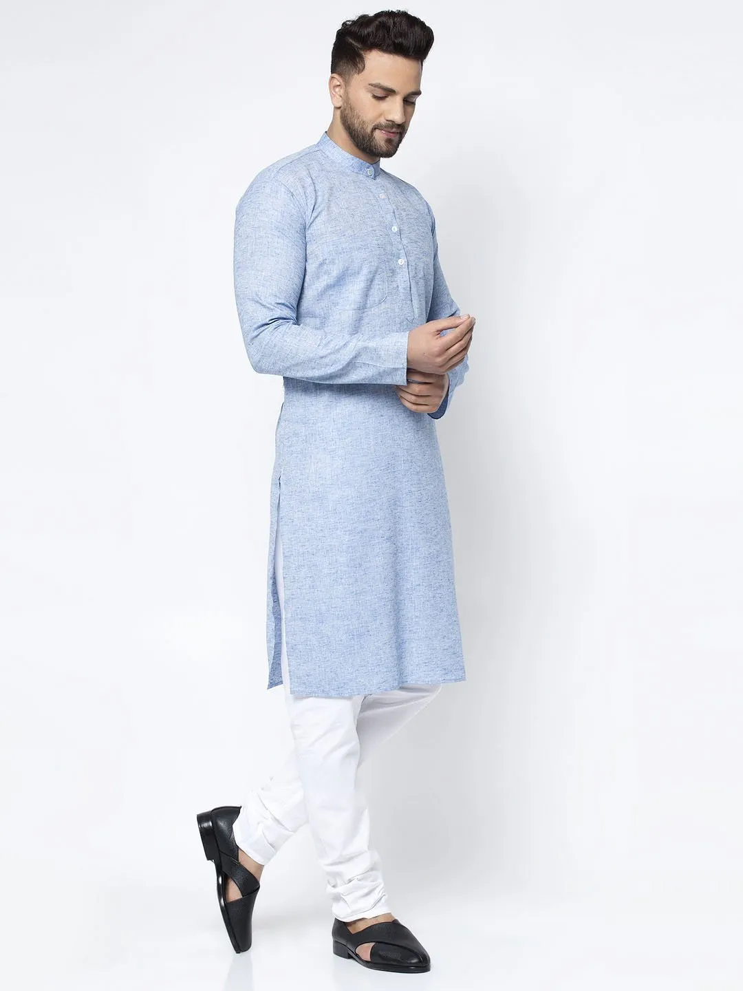 Men's Self Design Kurta Only - Virat Fashions