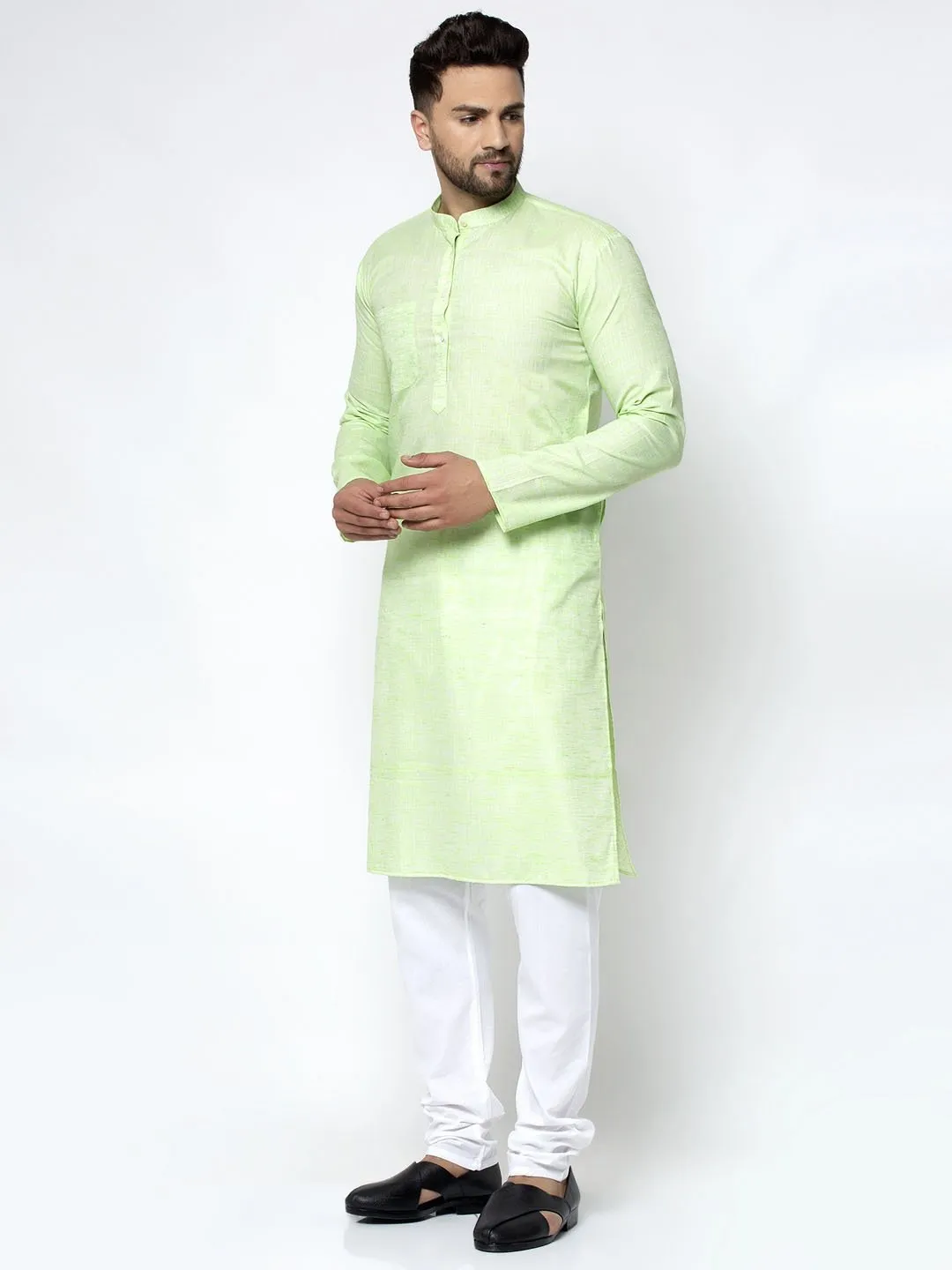 Men's Self Design Kurta Only - Virat Fashions