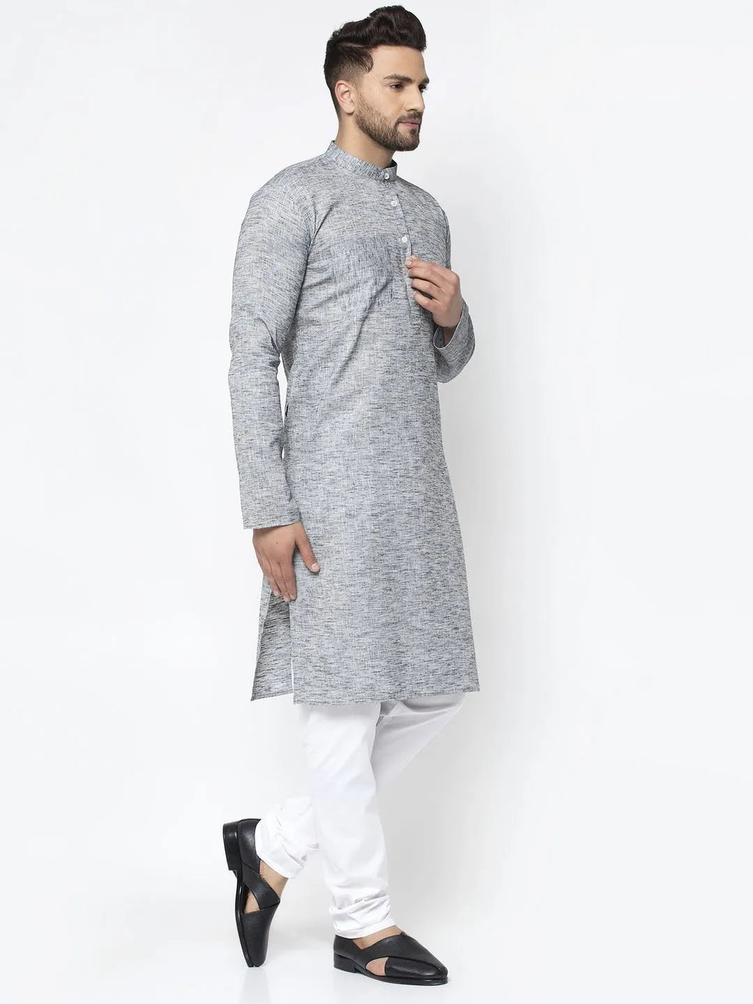 Men's Self Design Kurta Only - Virat Fashions