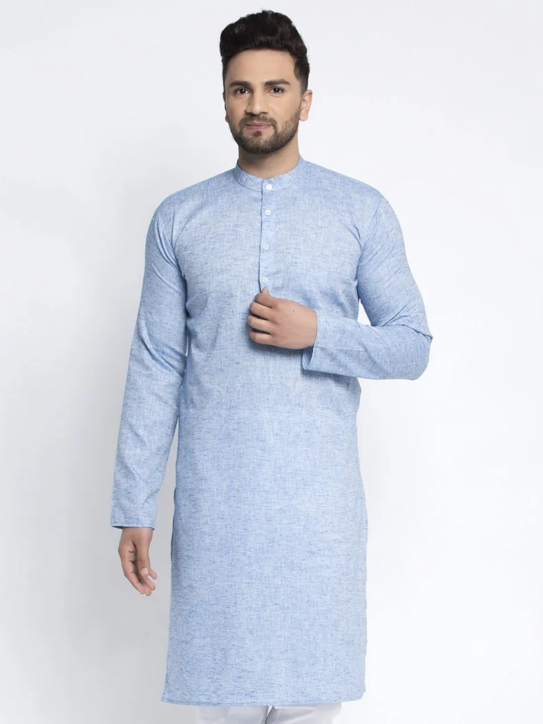 Men's Self Design Kurta Only - Virat Fashions