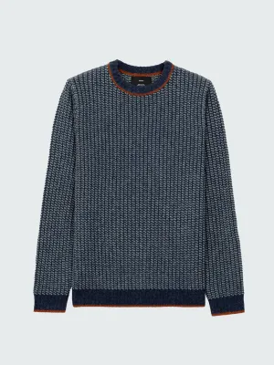 Men's Selfost Nordic Patterned Crew Jumper