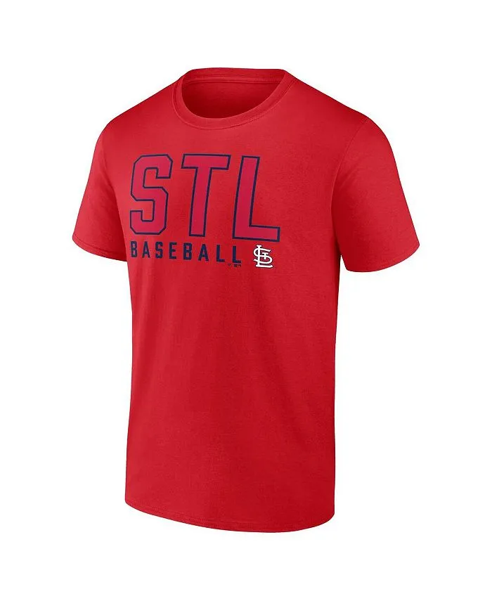 Men's set of two red and white combined T-shirts with the St. logo.  Louis Cardinals Fanatics , multicolor