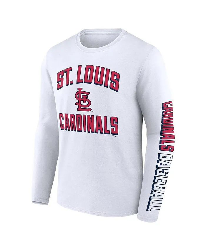 Men's set of two red and white combined T-shirts with the St. logo.  Louis Cardinals Fanatics , multicolor