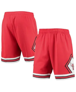 Men's shorts red chicago bulls 1997 hardwood classics 75th anniversary swingman Mitchell & Ness, red