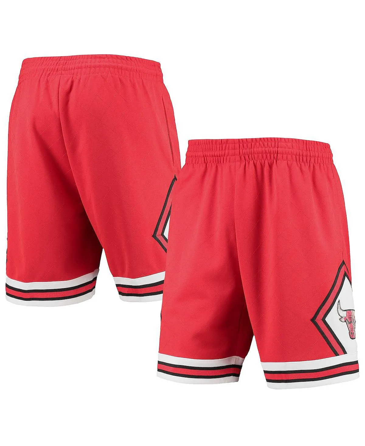 Men's shorts red chicago bulls 1997 hardwood classics 75th anniversary swingman Mitchell & Ness, red