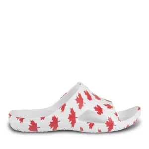 Men's Slides - Canada (White/Red)