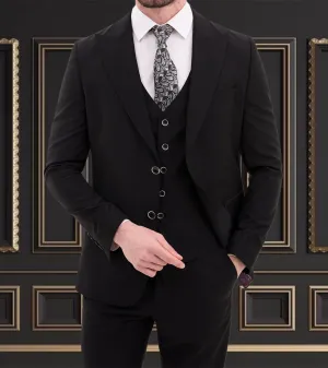 Men's Slim Fit Black Suit | Elegant Formal Wear in Hayward, CA