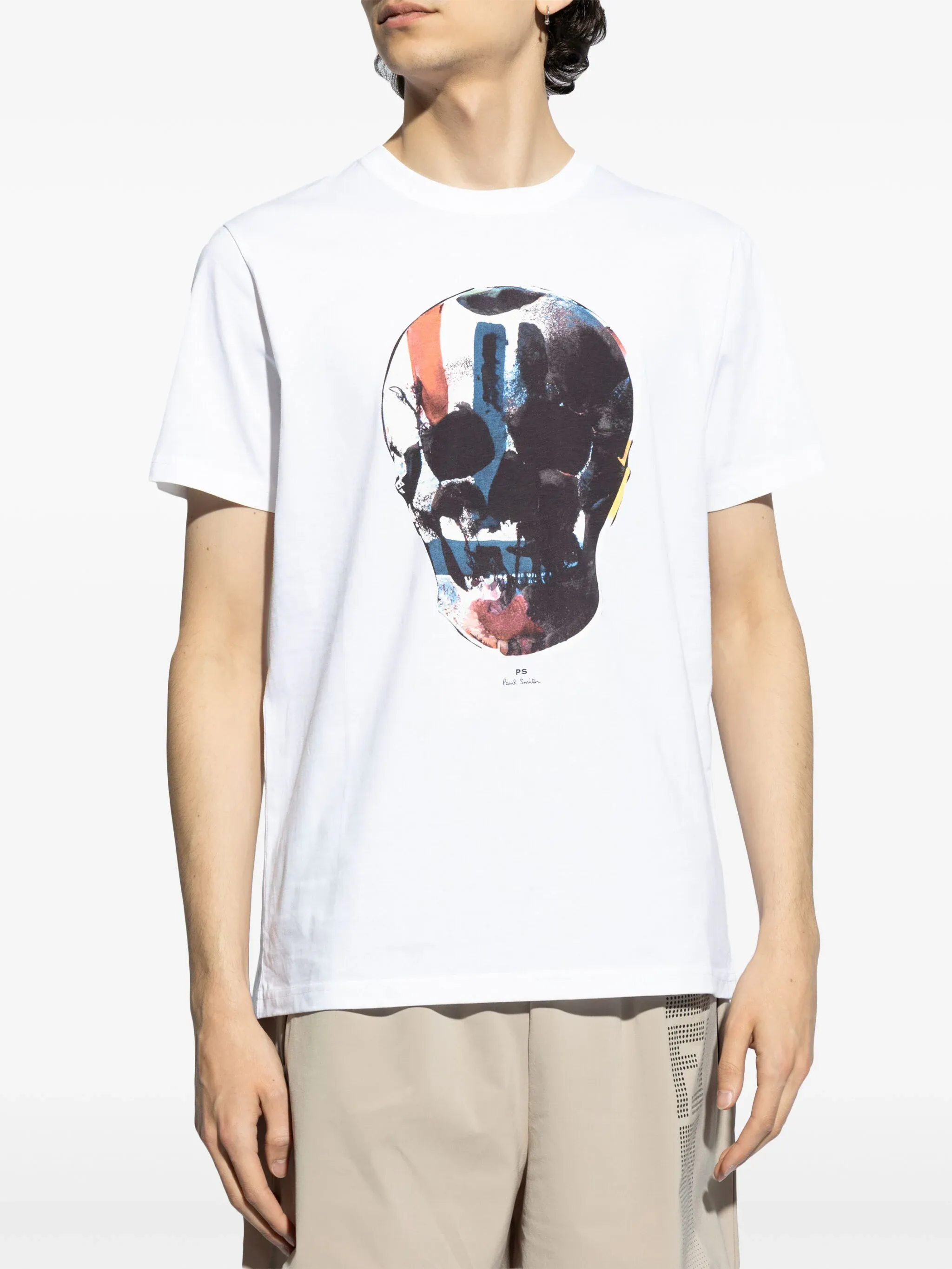 Mens Slim Fit T-Shirt Skull