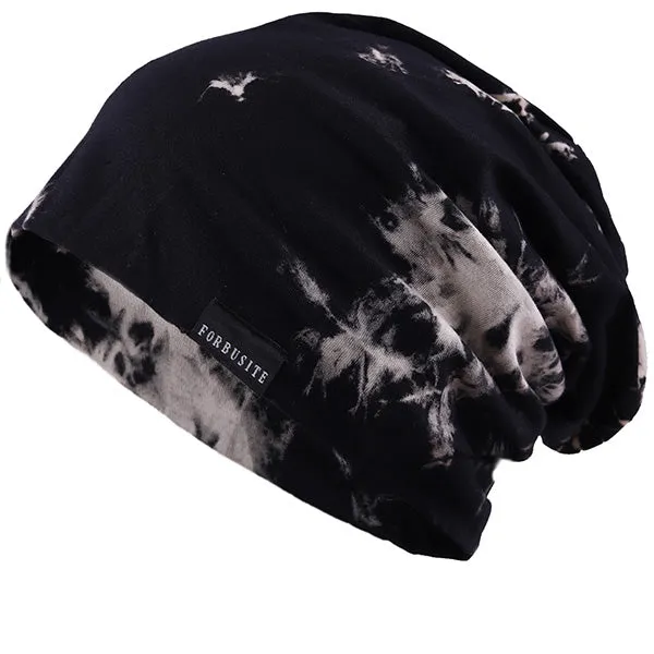 Mens Slouchy Beanie Hat Thin Skull Cap B404