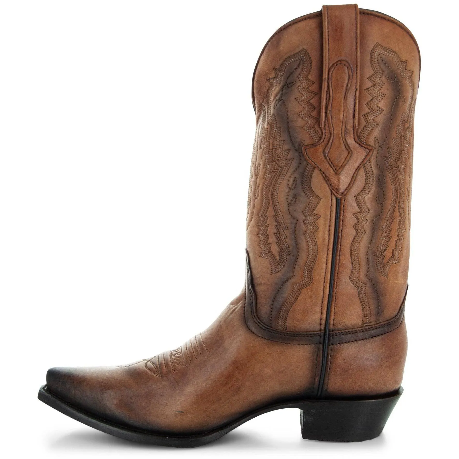 Men's Snip Toe Cowboy Boots Tan (H50030) | Soto Boots