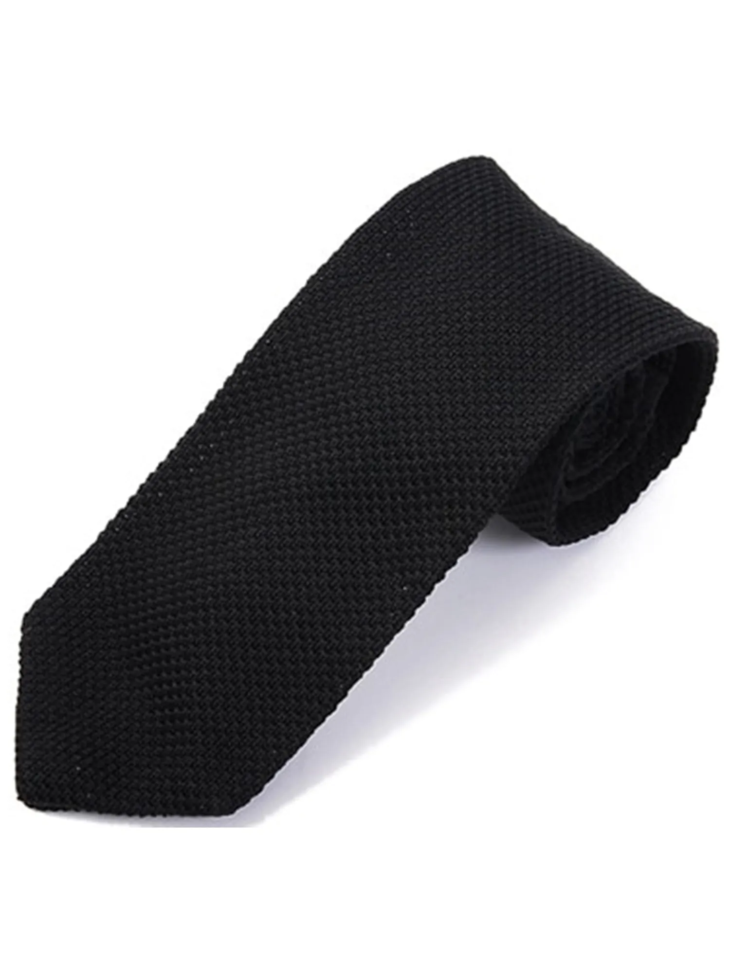 Men's Solid 3.0" Poly Knit Neck Tie