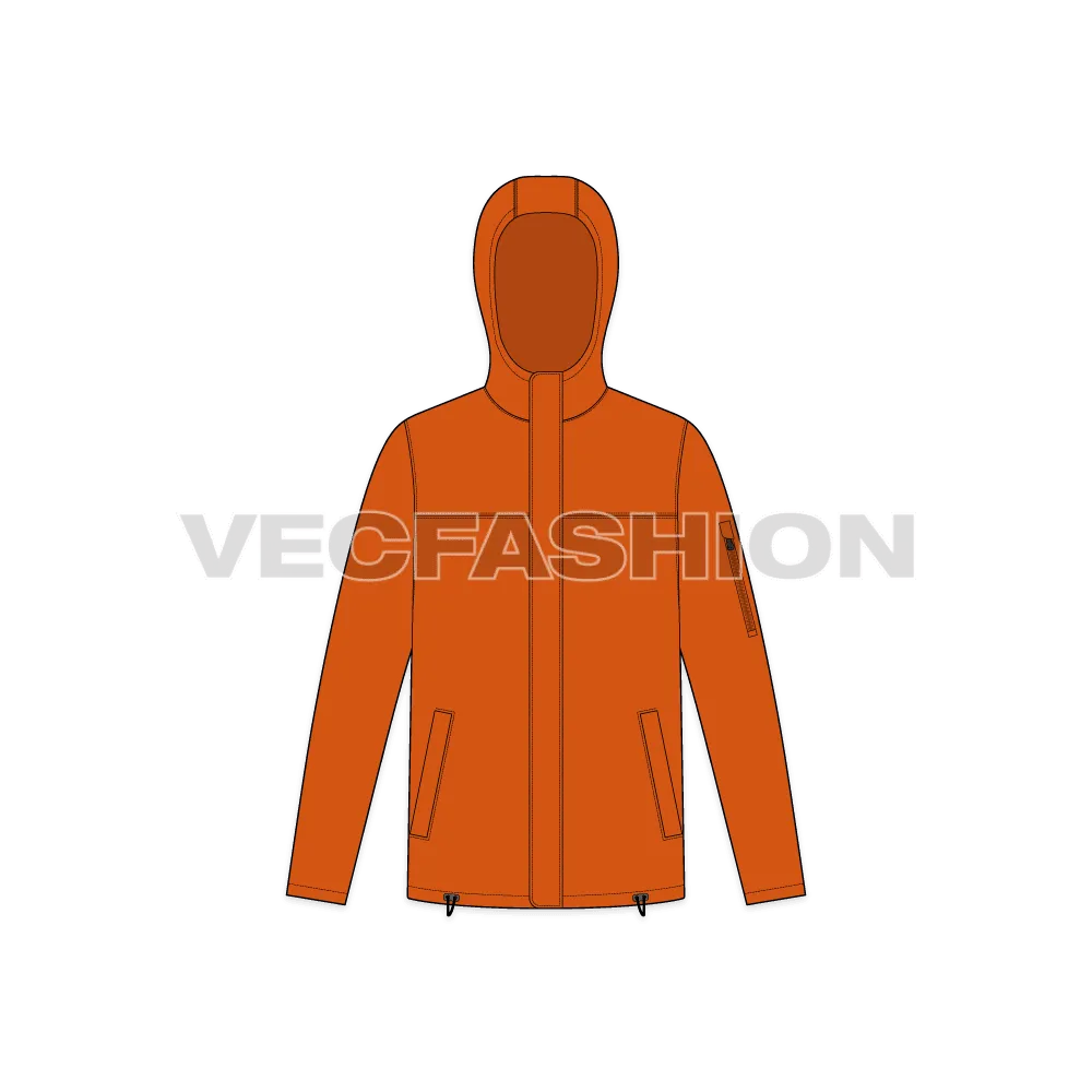 Mens Sport Hooded Jacket