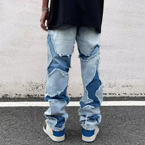 Men's Stacked Distressed Jeans