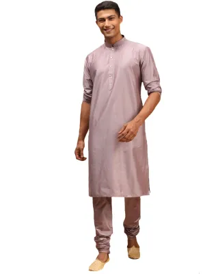 Men's Steel Grey Viscose Kurta Pyjama Set - Shrestha By Vastramay