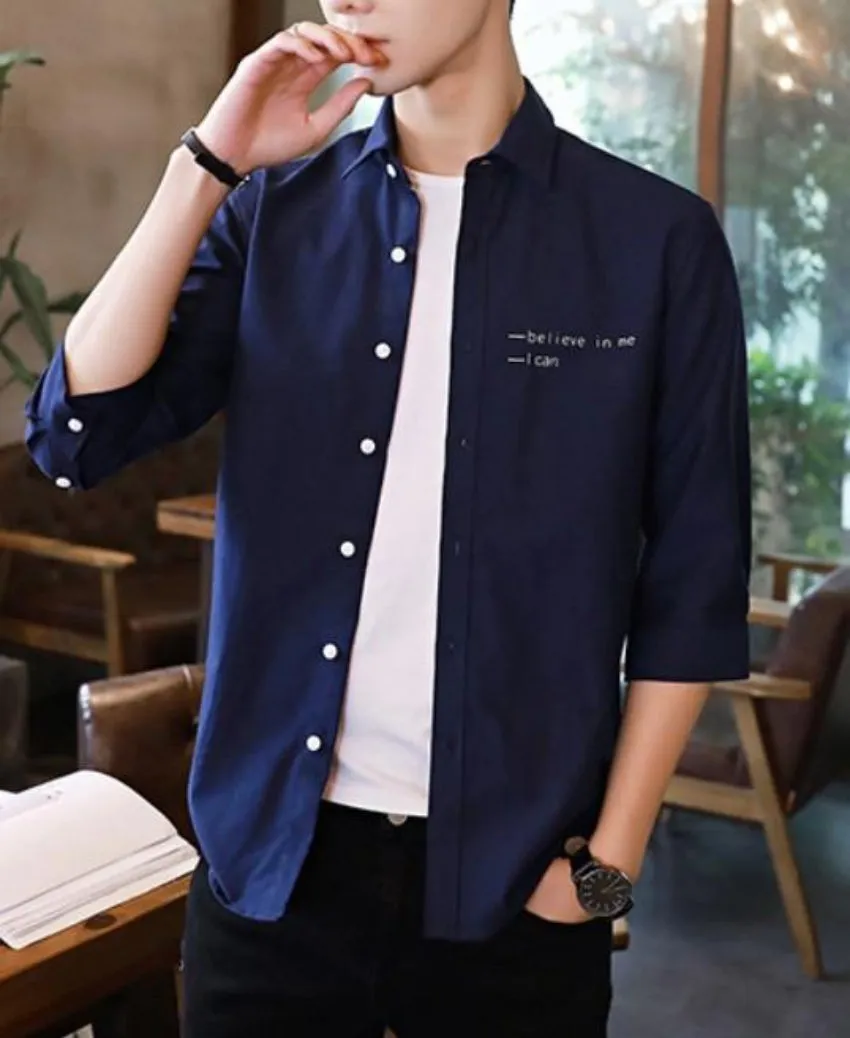 Mens Street Style Half Sleeve Shirt