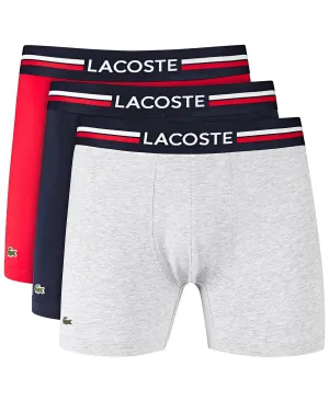 Men's stretch boxer briefs, 3 pieces Lacoste