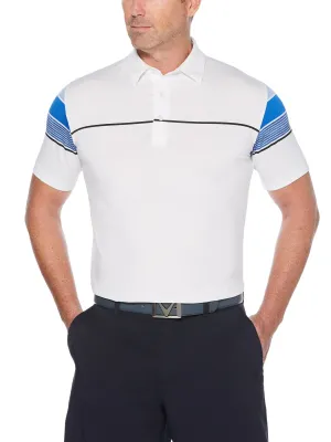 Mens Swing Tech Color Block Polo