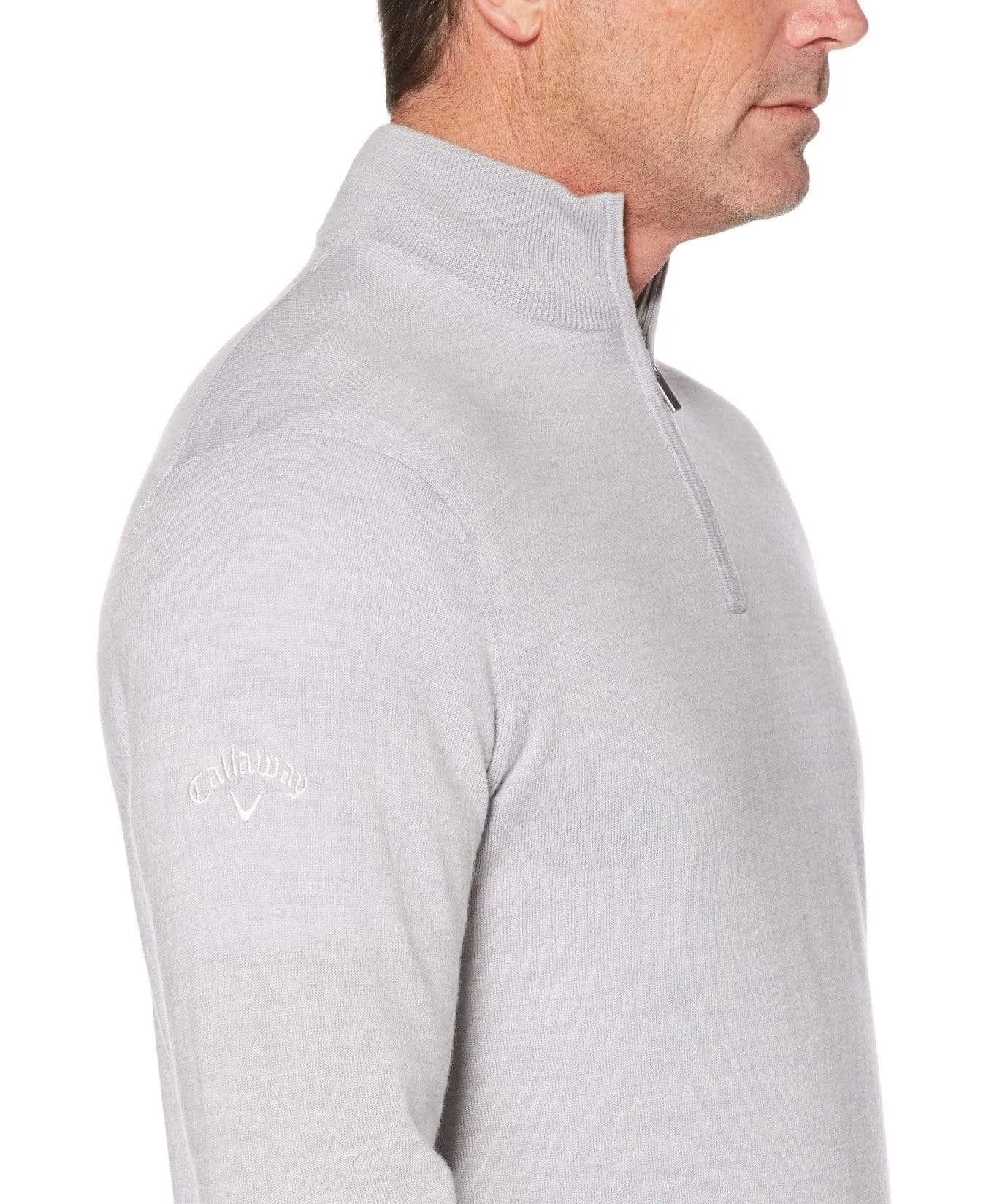 Mens Thermal Merino Wool 1/4 Zip Sweater