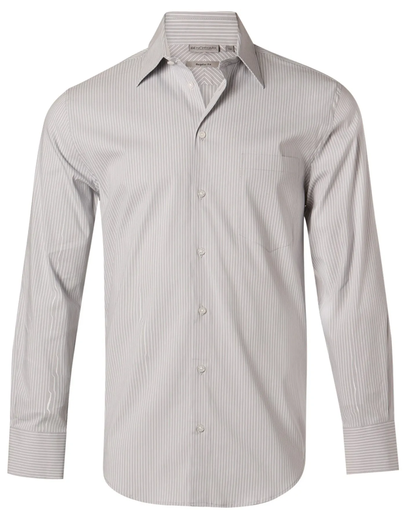 Men's Ticking Stripe Long Sleeve Shirt