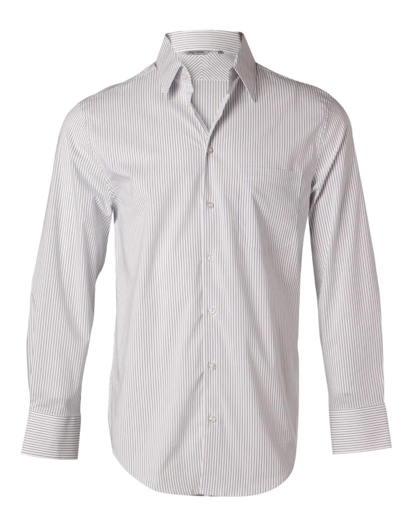 Men's Ticking Stripe Long Sleeve Shirt