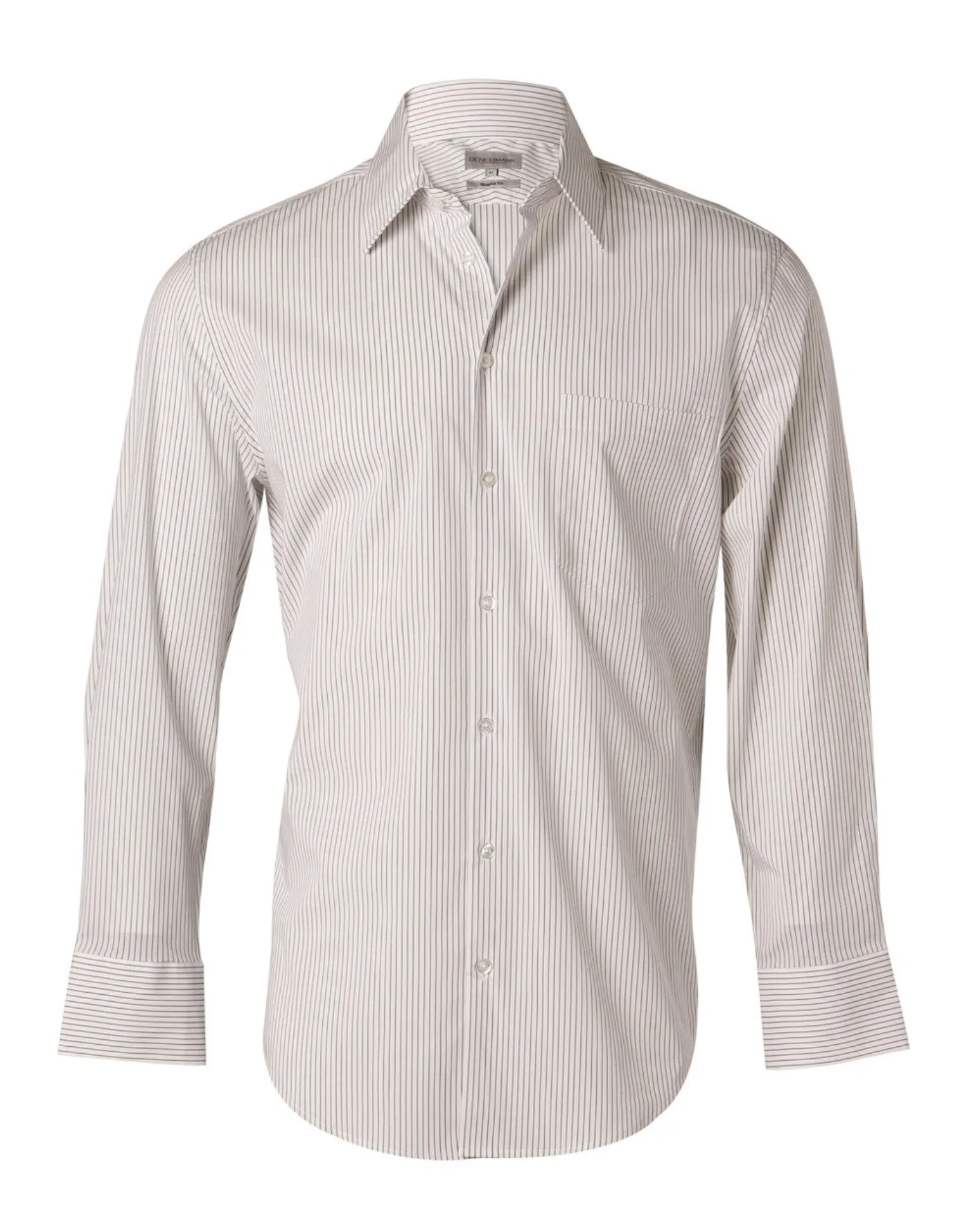 Men's Ticking Stripe Long Sleeve Shirt