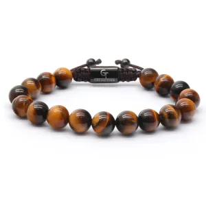 Men's TIGER EYE Beaded Bracelet