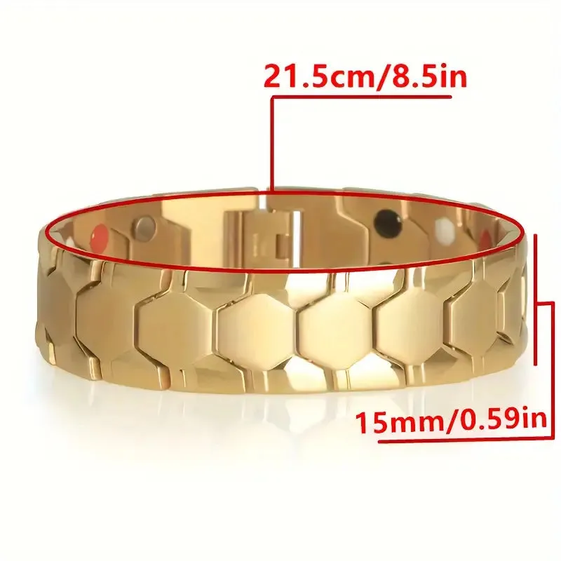 Men's Titanium Magnetic Bracelet 4-in-1 Energy