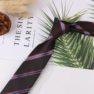 Men's Trendy Business Casual Narrow 6cm Polyester Jacquard Tie