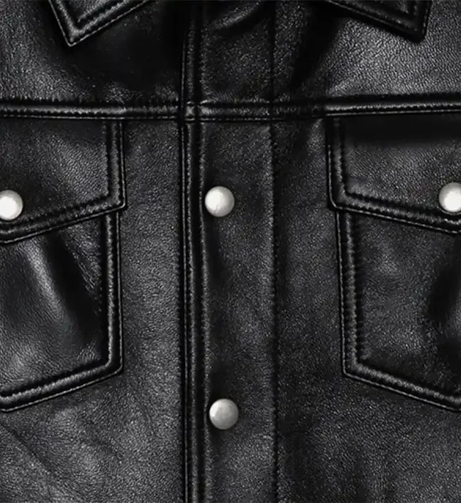 Men's Trucker Biker Black Jacket