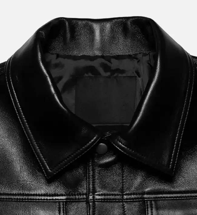 Men's Trucker Biker Black Jacket