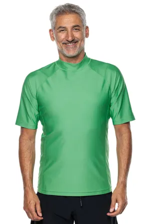 Men's Tulum Short Sleeve Surf Rash Guard  |  Palm Green