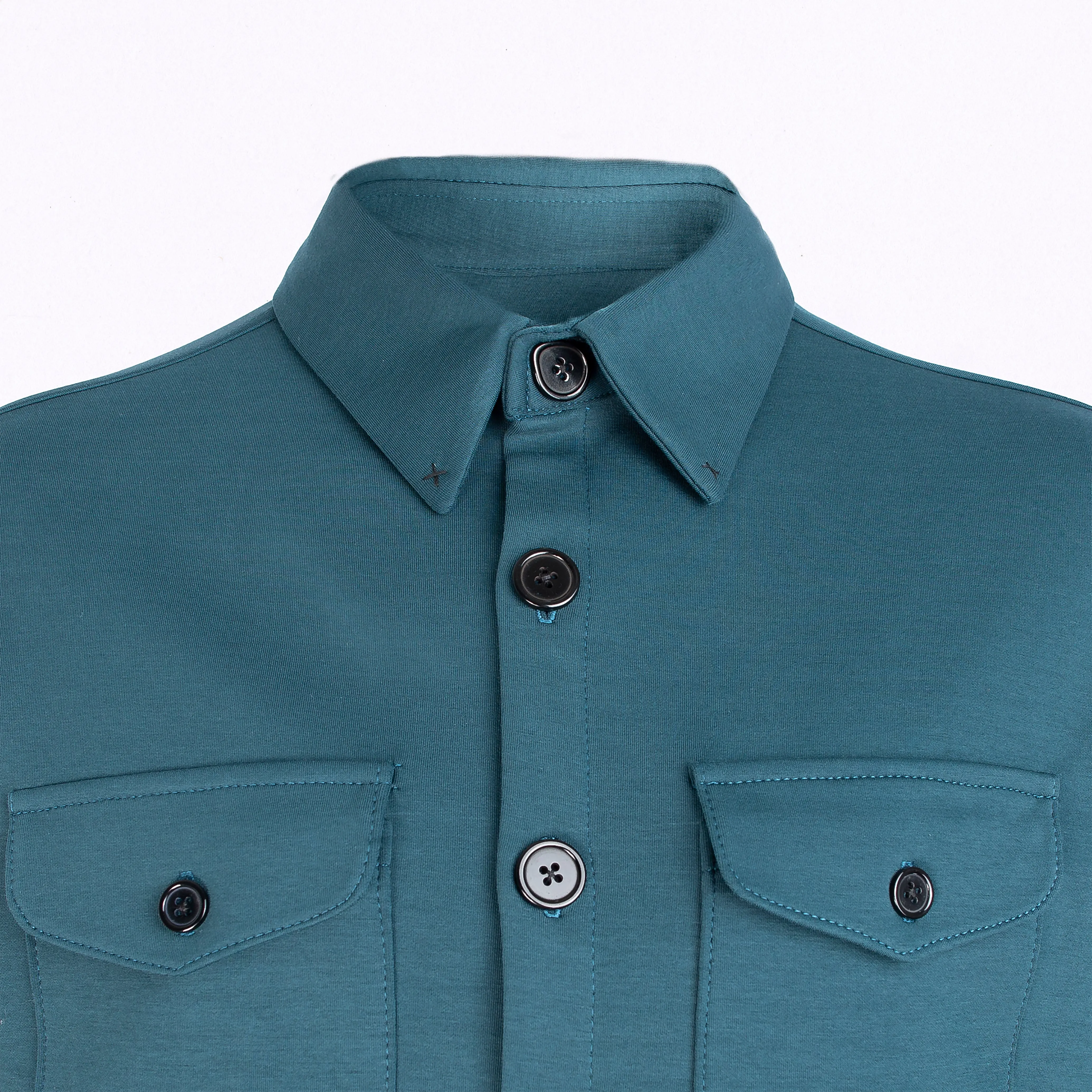 Men's Turquoise Tricot Cotton Outfit