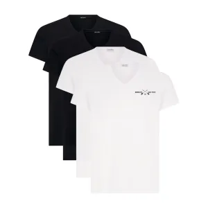 Men's V-Neck T-Shirt 4pcs Bundle