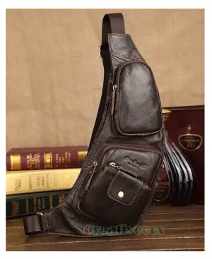 Men's Vintage  Leather Travel  Bag